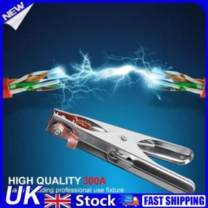 UK 300A Welder Ground Clamp Welding Electrode Holder Earth Ground Cable Wire Cli - Picture 1 of 11