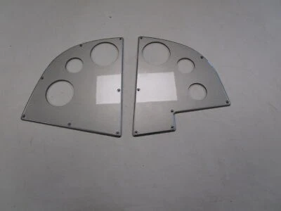 CRUISERS 300 BLANK GAUGE PANEL (SET OF 2) SILVER V2495500 / V2495600 MARINE BOAT - Image 1 of 4