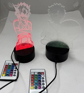 3D Color Changing Night Light With Remotes Anime - Picture 1 of 7
