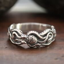 Octopus Grunge Sz 10 Silver Ring