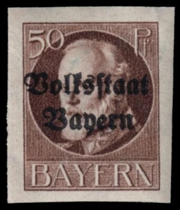 BAVARIA 166 - King Ludwig III "Volksstaat Bayern" (pa70456)  - Picture 1 of 1