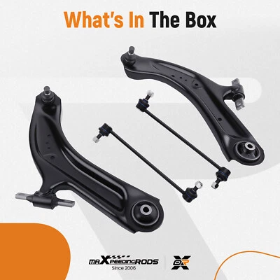 Brazos de control inferiores delanteros con barras estabilizadoras de rótula para Nissan Rogue Sport 2014-2019 Foto 1 de 4