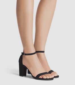 stuart weitzman nude block heel
