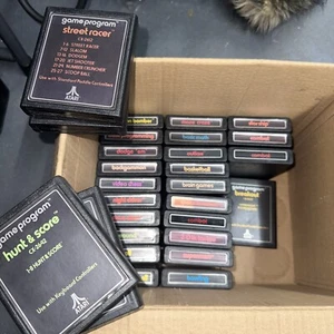 Lot of 28 Atari Video Game Program Cartridges UNTESTED - Picture 1 of 11