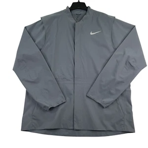 Chaqueta de golf Nike Hyper Shield para hombre 2XL a prueba de viento cremallera completa gris 854525-021 - Imagen 1 de 14