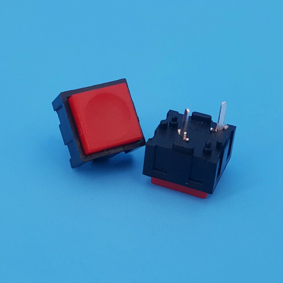 50Pcs Red Square 12x12mm Momentary 2Pin OFF-MOM Mini Push Button Click Switch - Image 1 of 1