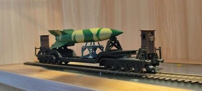 Using liliput metal wheels V2 missile Ho DC DRG Railway transport vehicle - Image 1 of 3