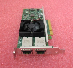 Dell Intel 3DFV8 X540-T2 10Gb RJ-45 Dual Port Low Profile PCIe network card - Picture 1 of 14