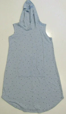 Vestido BOBEAU Feminino com Capuz Sem Mangas Azul Estrela Revelada Tamanho G Grande Novo com etiquetas - Imagem 1 de 3