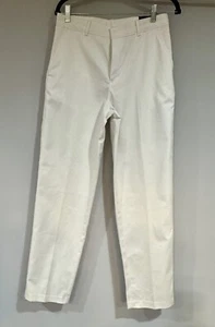 IZOD Pants Boys 20 Flat Front Basic Stretch Suit Separate New W/tags White - Picture 1 of 10