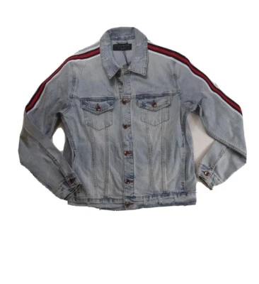 Eternity mens jean JACKET 100% authentic size Large blue denim  - Image 1 of 4