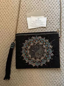 Bolso Bandolera Mary Frances Harmony, Cuentas Yin-Yang Usado en Excelente Condición Auténtico Certificado - Imagen 1 de 13