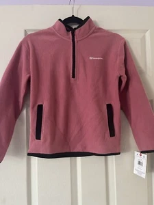 nwt girls pink champion half zip sz 10/12 - Picture 1 of 2