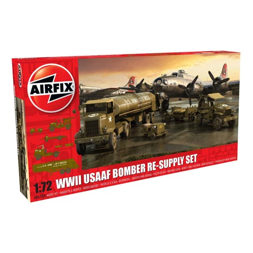WWII USAAF BOMBER RE-SUPPLY SET KIT 1:72 Airfix Kit Aerei Nouveau modèle - Photo 1/1