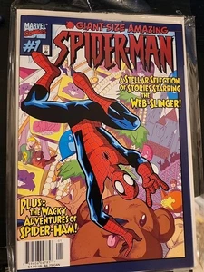 AMAZING SPIDER-MAN GIANT SIZE 1 NEWSSTAND VARIANT KINGPIN HOBGOBLIN KRAVEN HG - Picture 1 of 2