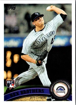 2011 Topps Update Rex Brothers #US24 Colorado Rockies Baseball Card - Image 1 of 2