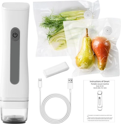 Sellador al vacío portátil para alimentos - Máquinas de sellado al vacío portátiles para conservación de alimentos Foto 1 de 4