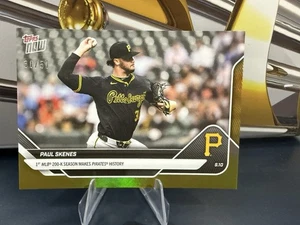 Paul Skenes 1st 200 K Season - 2025 MLB Topps NOW Card 692 GOLD FOIL 30/50 - Bild 1 von 3
