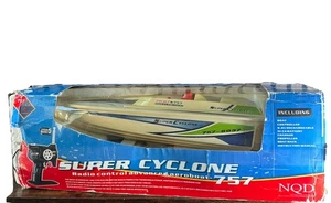 NQD WHITE LIGHTNING RC BOAT 757T-6037 RTR w/ BOX AEROBOAT BOAT REMOTE CHARGER - Picture 1 of 6