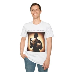 Military Veteran Mom Hero Unisex Softstyle T Shirt Army Mom Gift Military Mom Te - Picture 1 of 5