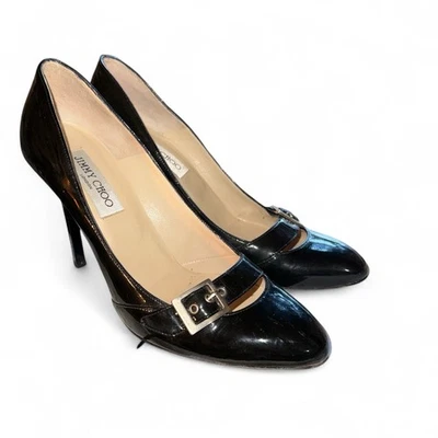 Zapatos de salón Jimmy Choo Anouk charol negro talla 38,5 Foto 1 de 4