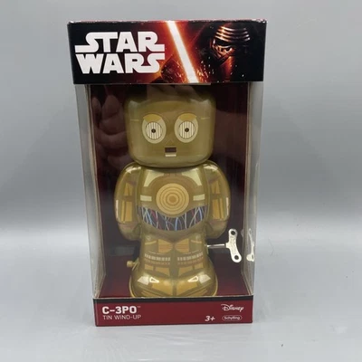 Figura de acción de cuerda de hojalata Star Wars C-3PO nueva en caja de Schylling Foto 1 de 4
