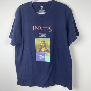 Uniqlo Musee Du Louvre x Peter Saville The Mona Lisa Navy Blue T-Shirt Size XL - Bild 1 von 9