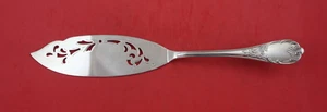 Marly by Christofle Silverplate Fish Server FH pierced w/ flowers  11" - Picture 1 of 2