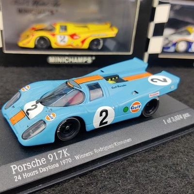 MINICHAMPS PORSCHE 917 K GULF WINNER 24H DAYTONA 1970 #2 RODRIGUEZ 1:43 EN BOITE - Photo 1/4