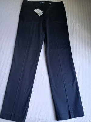 Pantalones Robert Graham 33x32 Ajustados Rectos Sarga Azul Marino Chino Preppy Clásicos Nuevos   Foto 1 de 4