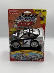 Fisher Price Shake & Go Racers - #7 Stock Car 2006 Black & White Vintage - Bild 1 von 3