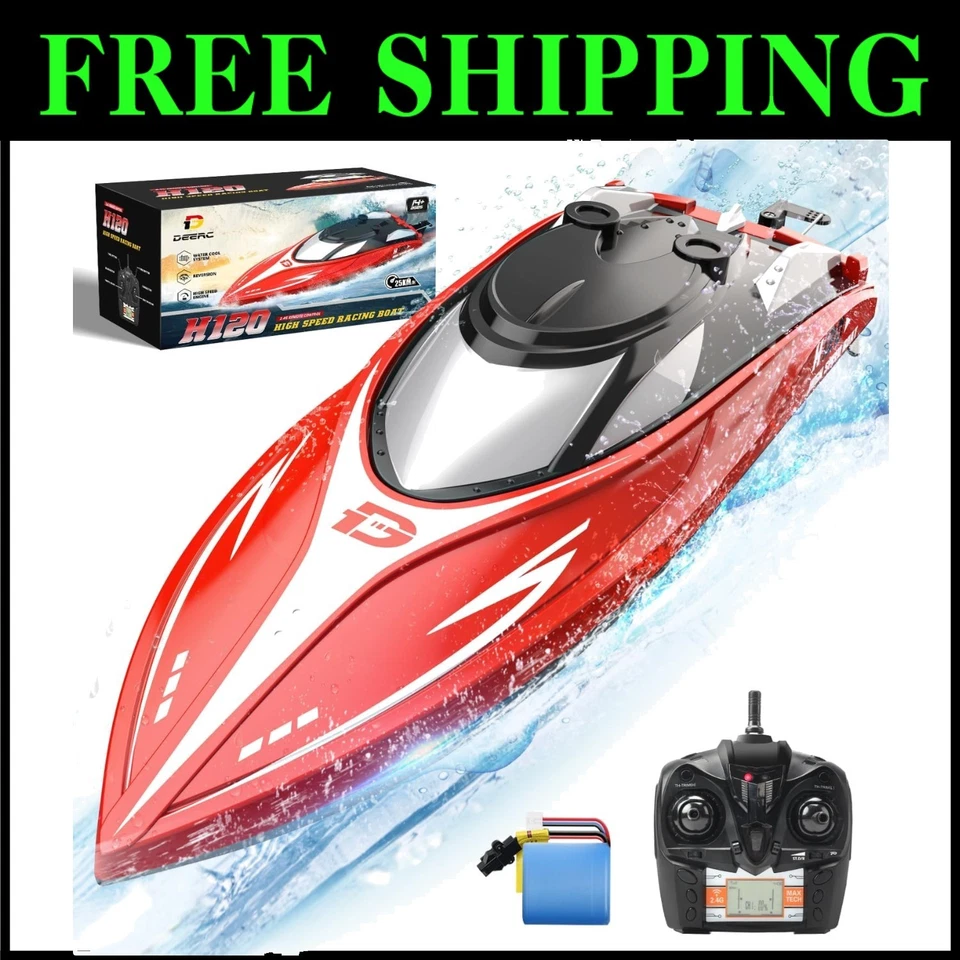 20+ MPH Racing RC Boat - Rechargeable with Capsize Recovery for Instant Fun - Image 1 of 4