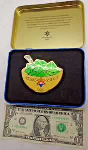LRG 2002 Olympic Pin SALT LAKE CITY Bowl Jello w/Spoon L/E 584/1000 AMINCO #7009 - Picture 1 of 5