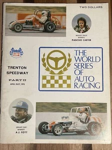 1975 World Series of Auto Racing Program, Trenton, Pancho/Foyt Cover - Picture 1 of 18