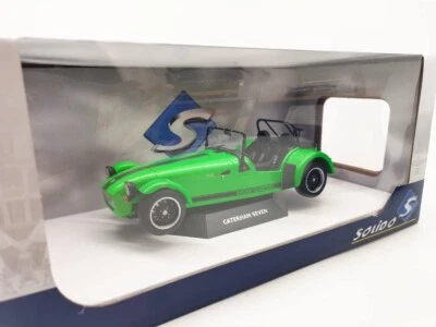 Rare Finished Product Solido 1/18 Caterham CATERHAM SEVEN green from JP 13965 - Image 1 of 4