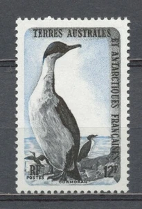 TAAF/FSAT 1959 - 12 fr. CORMORANES KERGUELEN (Phalacrocorax verrucosus) montados sin montar o nunca montados Hk618i - Imagen 1 de 1
