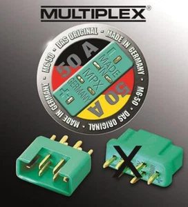 Enchufe MPX 50A (100A) NUEVO M6 macho 6 pines original Multipex enchufe de alta corriente - Imagen 1 de 2