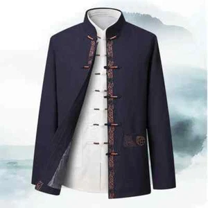 Men Embroidery Tai Chi Clothing Male Tang Suit Chinese Traditional Kung Fu Wushu - Picture 1 of 21