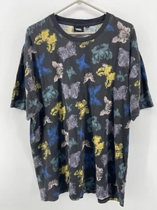 Camiseta Vans Vintage Para Hombre Talla XXL 2XL Verde Azul Amarillo Rosa Púrpura Mariposas - Imagen 1 de 14