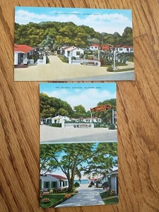 Lot of 2 Colonial Cottages, Gulfport, Mississippi Linen Postcards - Picture 1 of 4