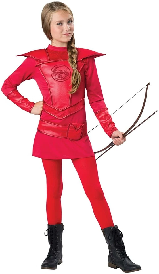 Red Warrior Huntress Child Halloween Costume Child Medium - Image 1 of 1