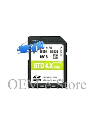 2017-2018 Niro GPS Navigation Memory SD CARD DATA U.S.A Map OEM Part 96554-G5020 - Image 1 of 3