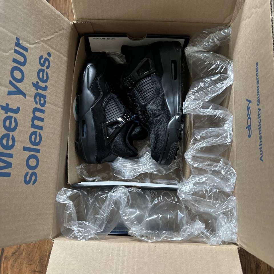 Nike Air Jordan IV G 4 Golf Negro Gato Pelo de Poni CU9981 001 Para hombres Talla 5/W6.5 Foto 1 de 4