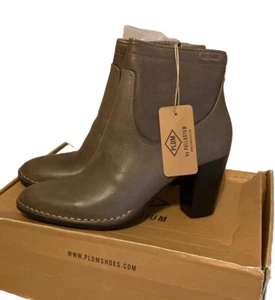 Palladium Womans UK 7 Grey Leather “Onside IBX” Semelle Heeled Zip Boots - Picture 1 of 14