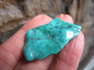 Large Crystal Turquoise Freeform Healing rare Turkish enhance intuition Truth 4g - Picture 1 of 24