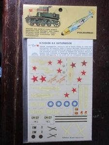 1/72  VINTAGE ESCI DECAL N°14 RUSSIE ILYUSHIN IL-2 POLIKARPOV I-16 ESPAGNE CHINE - Picture 1 of 2