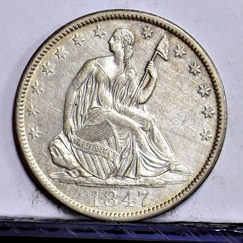 1847-O Liberty Seated Half Dollar - Ch AU Details (#45987) Cover
