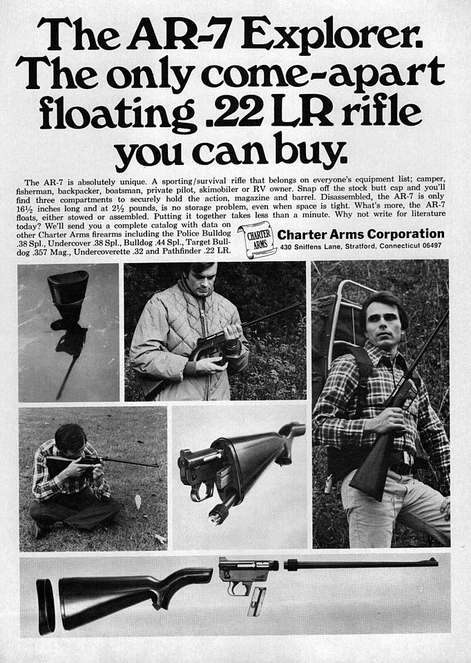 1976 Charter Arms AR-7 Explorer Sporting Rifle Original Ad  - Image 1 of 1