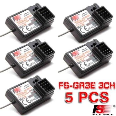 5 PCS Flysky FS-GR3E Upgraded AFHDS 2.4G 3CH Receiver for Car Boat RC FS-GT3C - Image 1 of 4