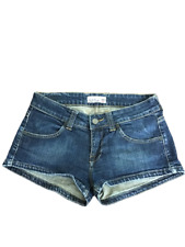 PAUL FRANK Jeans Pantaloncino da donna Shorts Bermuda Cotone Cinta Slim Size 27